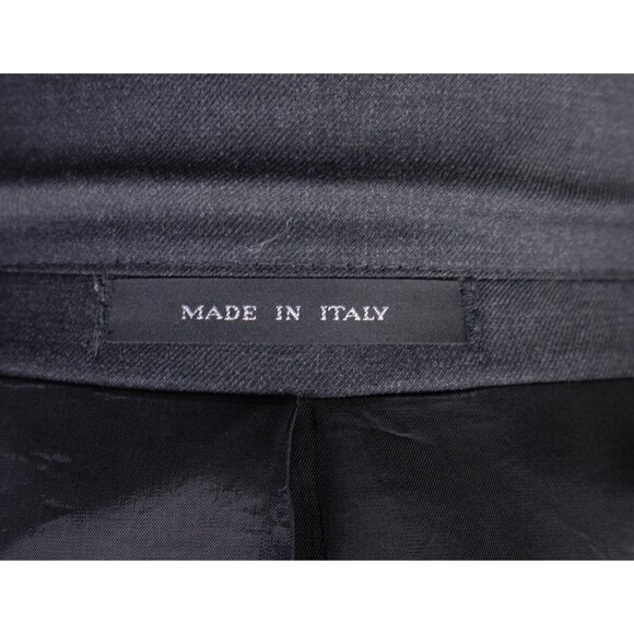 Emporio Armani Solid Gray 3-Button Sport Coat Suit Jacket Blazer Sz 42L Wool EUC - Picture 14 of 15